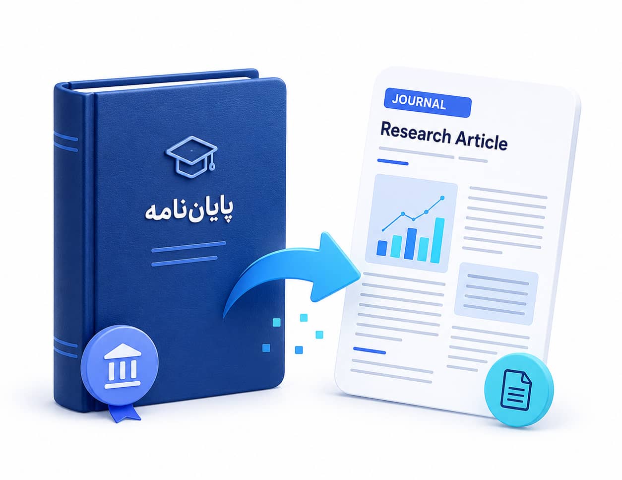 استخراج کردن مقاله از پایان نامه